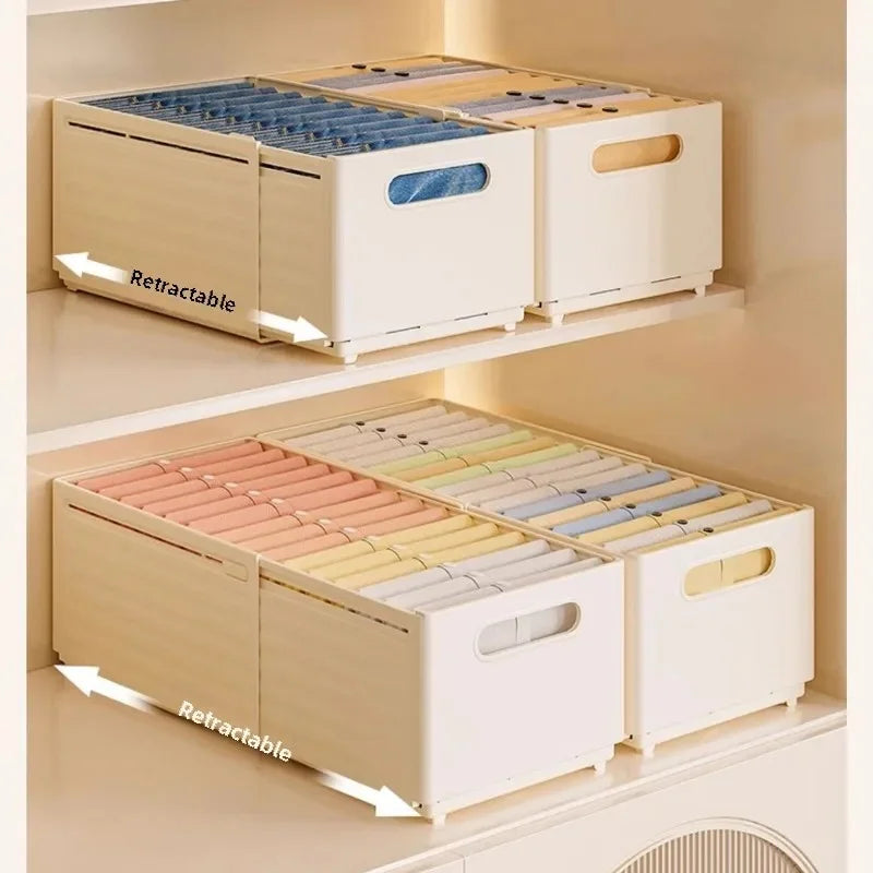 Adjustable Foldable Clothes Storage Box & Closet Organizer Closet Storage Organizer Axl