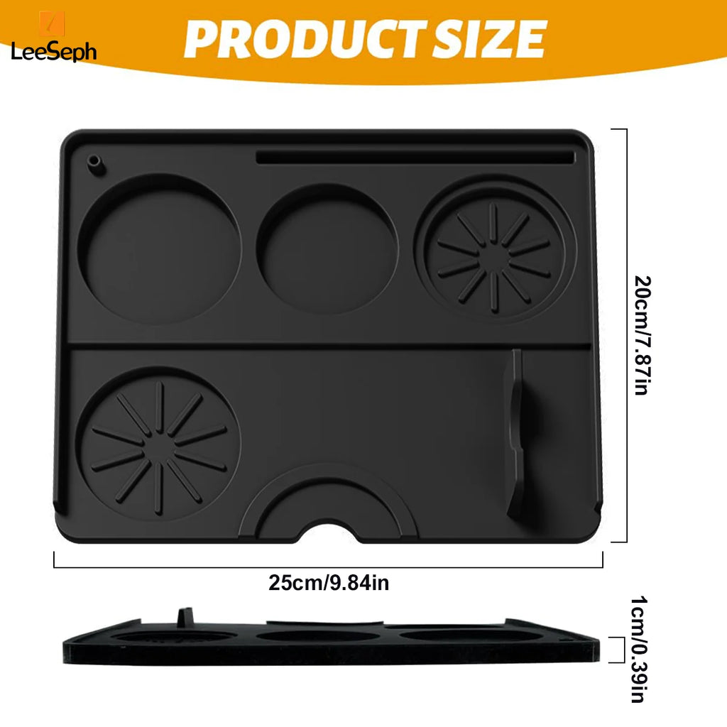 Silicone Espresso Tamping Mat & Station – 51/53/58mm Barista Espresso Tamping Mat Axl