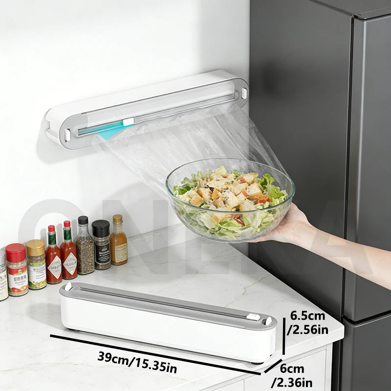 Plastic Wrap Cutter – Foil, Parchment & Gift Wrap Tool Kitchen Wrap Cutter Axl
