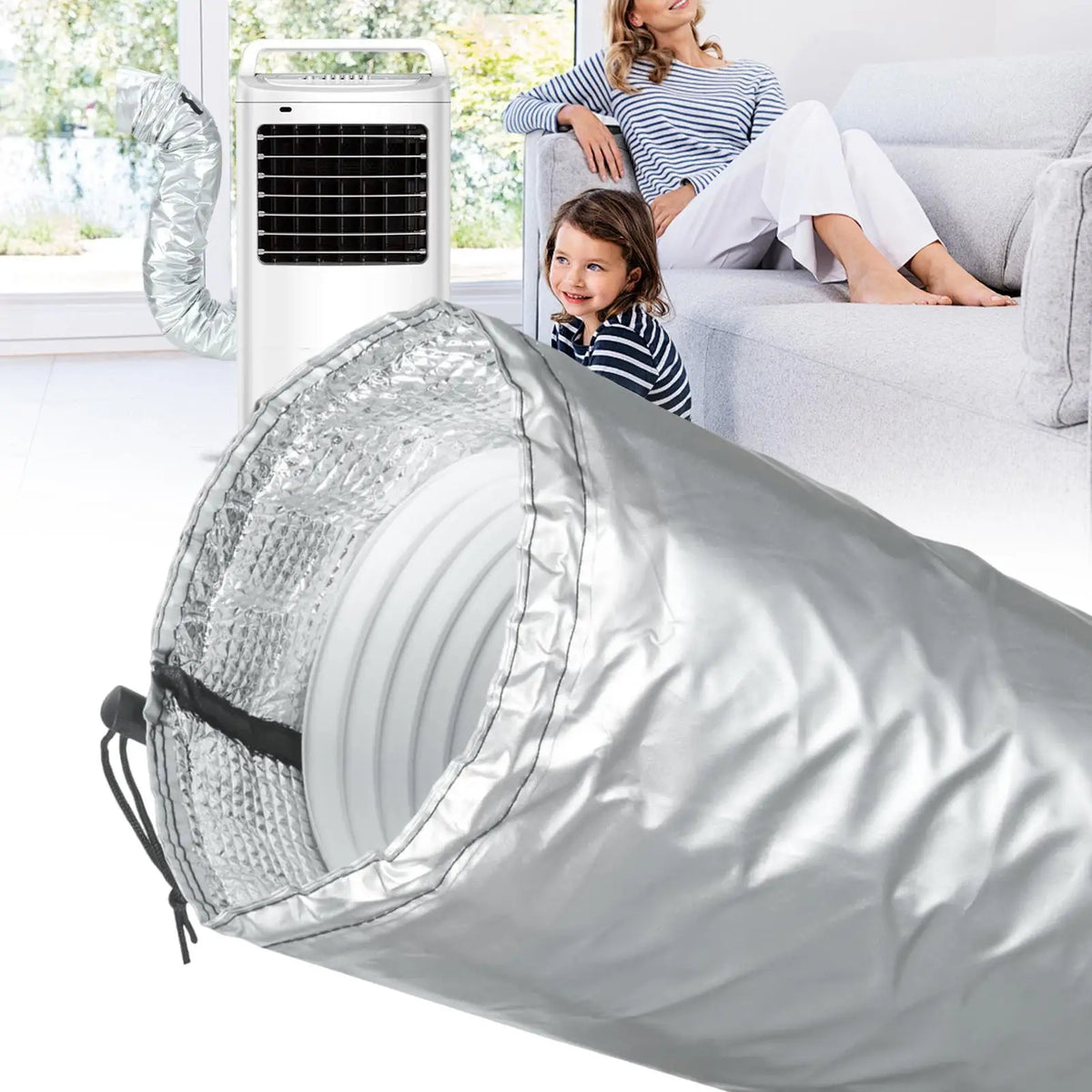 Portable AC Hose Insulation Sleeve – Waterproof Washable Cover AC Hose Cover Axl