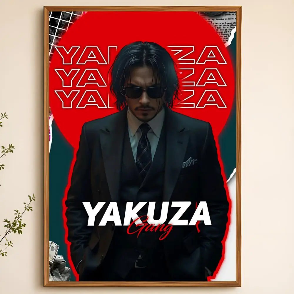 Yakuza Game Poster – Waterproof Self-Adhesive HD Wall Art Wall Art Poster Axl White07 15X20cmNoframe