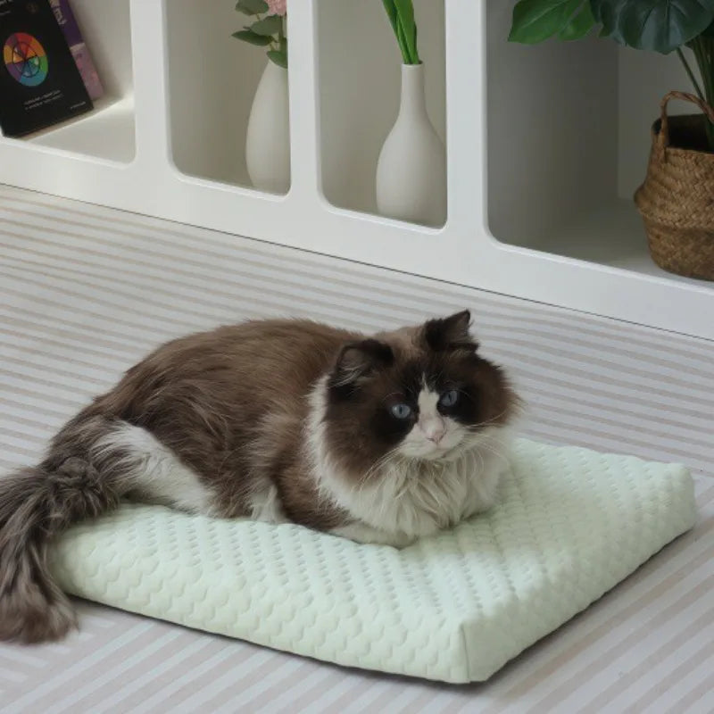 Ice Silk Cooling Pet Mat – Washable Dog & Cat Bed Pad Pet Cooling Mat Axl