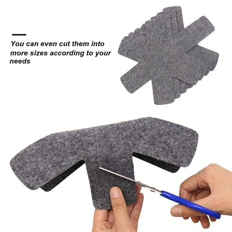 3-Pack Felt Pot & Pan Protector Divider Pads – Non-Scratch Mats Cookware Protector Pads Axl