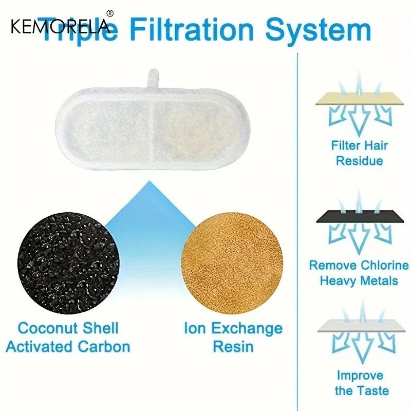 KEMORELA Activated Carbon Cat Water Fountain Filter 8/12 PCS Pet Water Filter Axl