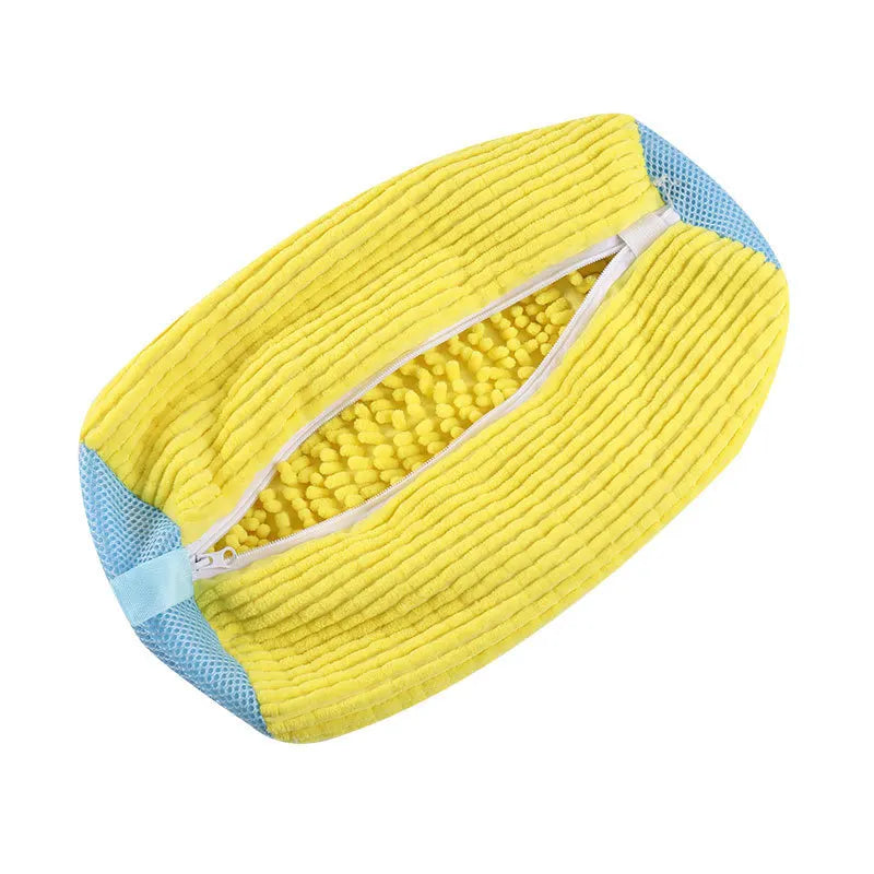 360° Fluffy Fiber Shoe Washing Bag – Reusable Laundry Bag Shoe Laundry Bag Axl