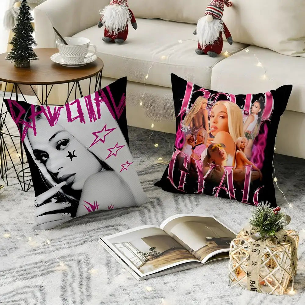 Breathable Linen Cushion Cover with Hidden Zipper | Animal Print Cushion Cover Axl