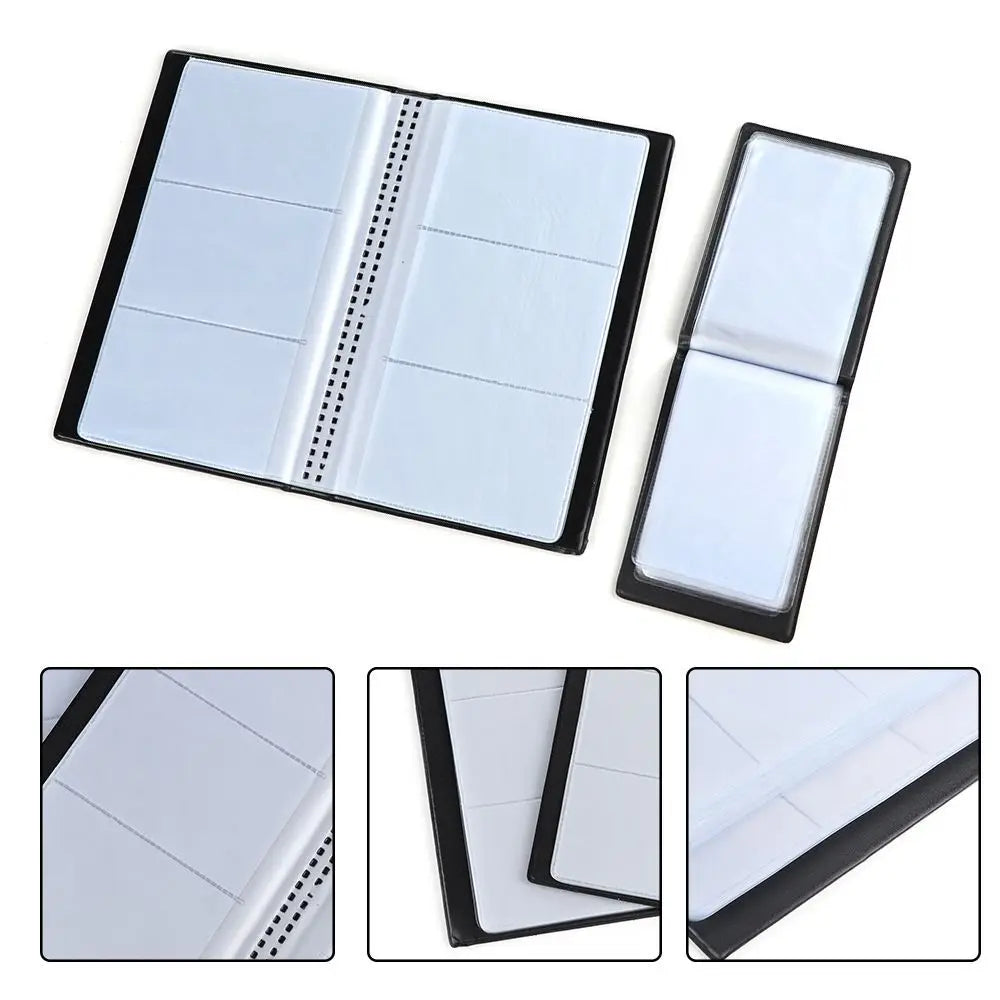 Faux Leather Card Holder Book – 40 to 300 Cards Organizer Card Holder Book Axl