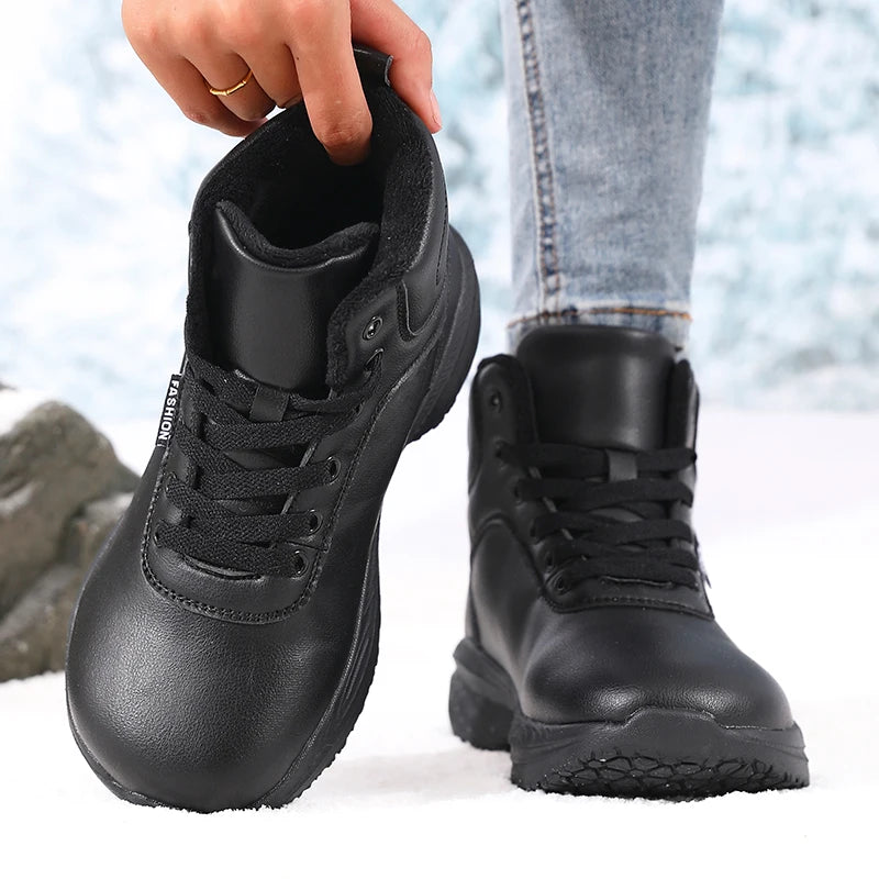 Women's Wide Toe Box Winter Ankle Boots – Warm & Non-Slip Women's Ankle Boots Axl