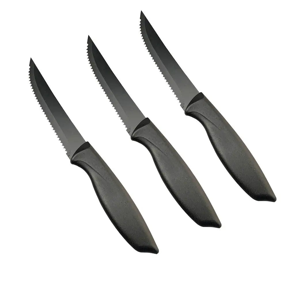8.5" Serrated Stainless Steel Steak Knife Set – 2 to 8 Pc Steak Knife Set Axl