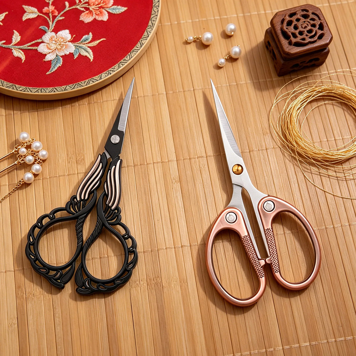 Embroidery Scissors – Stainless Steel Sewing Shears 1-2 Pcs Embroidery Scissors Axl Scissors-2PCS