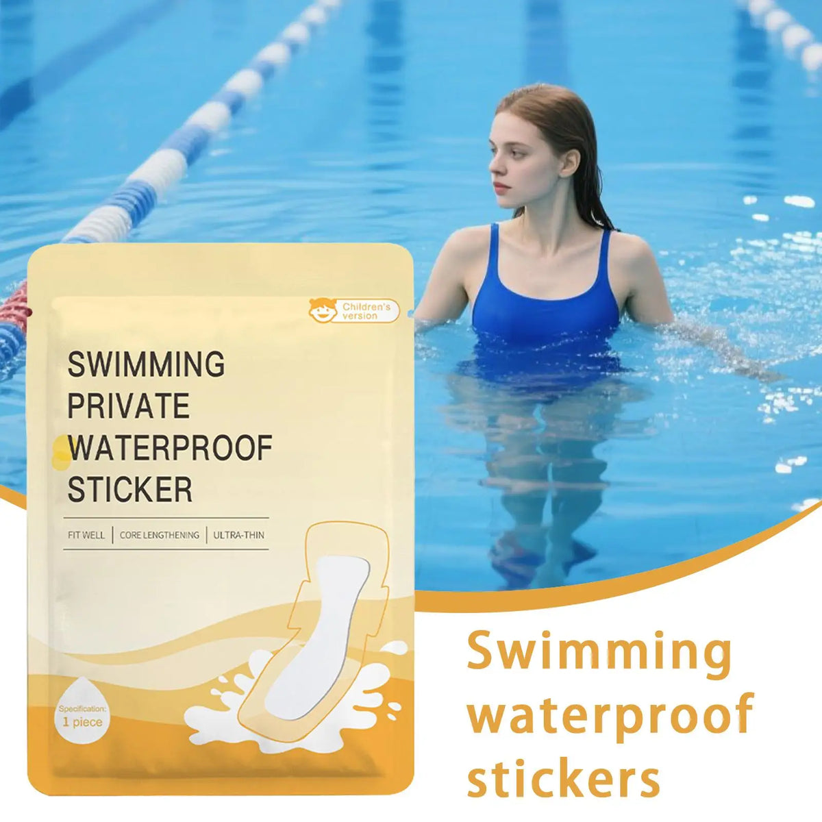 Waterproof Swimming Period Pads – Soft PU Invisible Liner Menstrual Swim Pad Axl