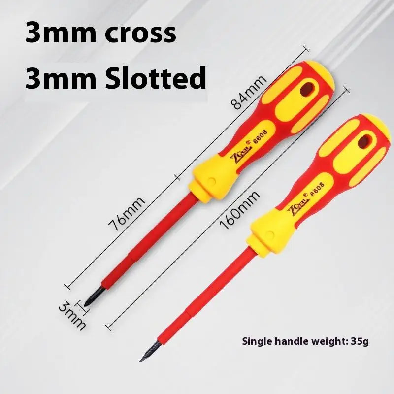 Insulated Screwdriver 1000V – Phillips & Flat CR-V Hand Tool Insulated Screwdriver Axl