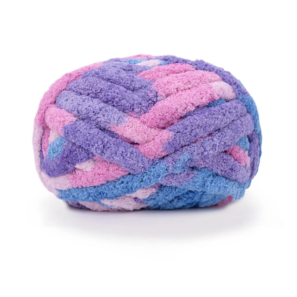 226g Chunky Crochet Yarn Ball – Thick Polyester for Blankets & DIY Chunky Crochet Yarn Axl Blueberry