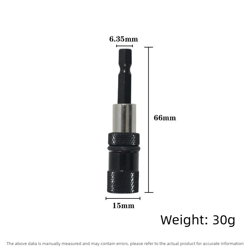1/4" Hex Shank Screwdriver Bit Holder & Drill Bit Extension Bar Bit Holder Extension Axl black
