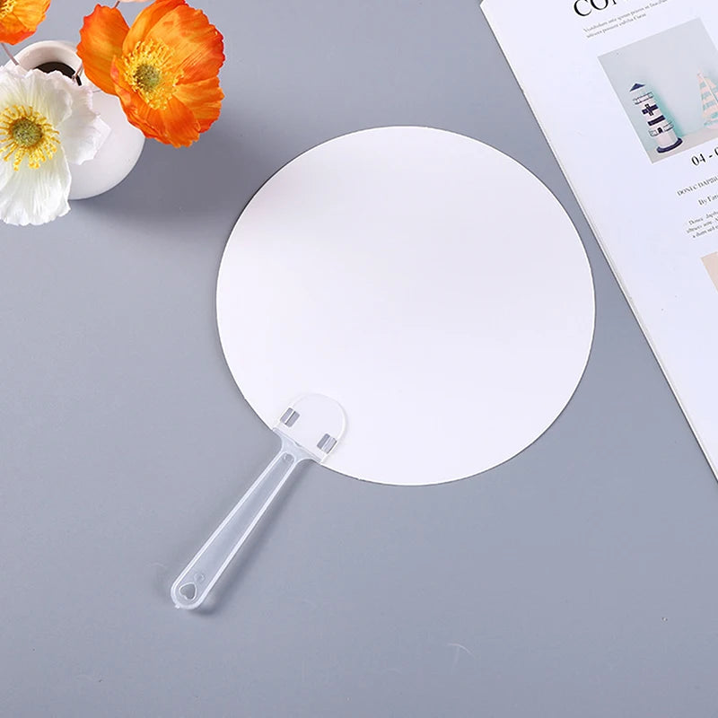 10-Pack Blank Round Hand Fans – DIY Craft, Dance & Wall Decor DIY Craft Fan Axl