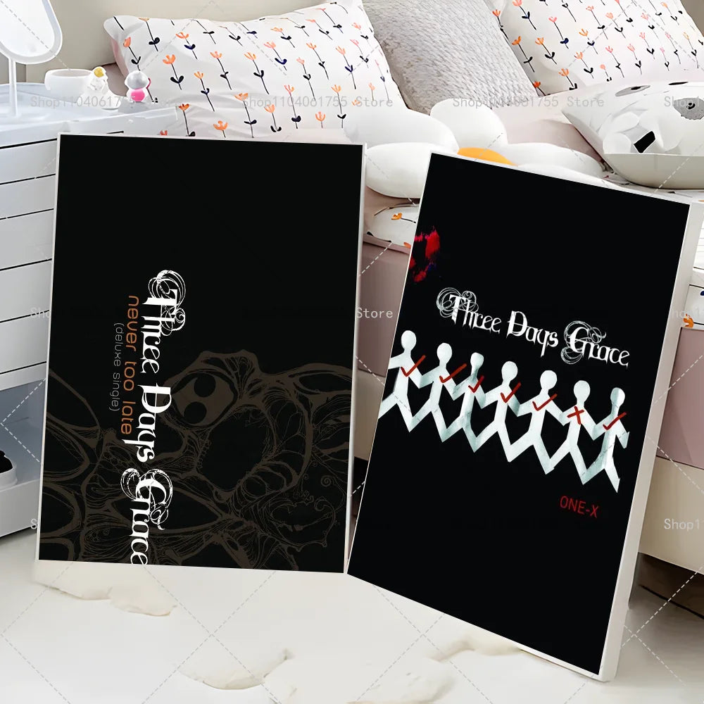 Three Days Grace Band Poster – Waterproof Self-Adhesive Wall Art Wall Art Poster Axl