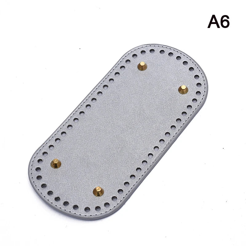 PU Leather Crochet Bag Base 22×10cm | DIY Knitted Bag Bottom Bag Base Insert Axl A6