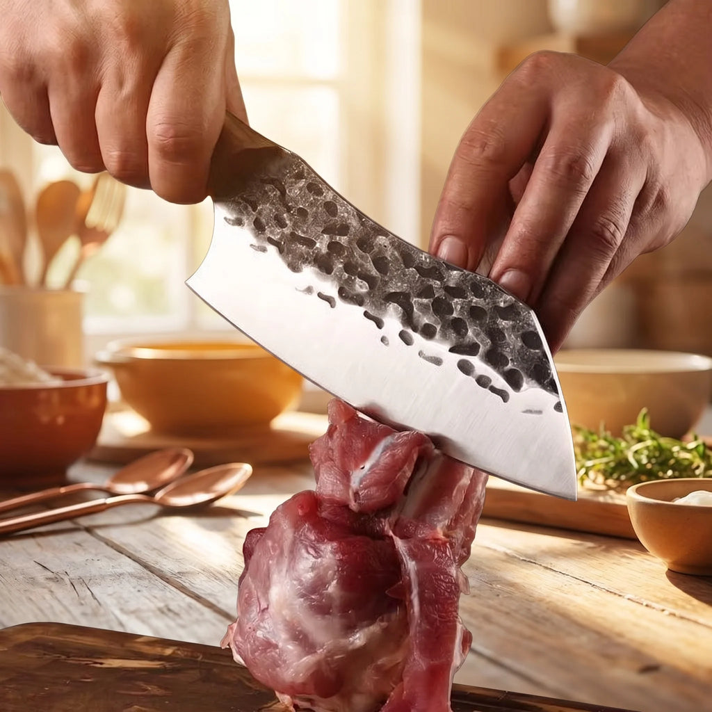 Forged 7" Chef Knife – 5Cr15MoV Steel & Wenge Wood Handle Chef Knife Axl