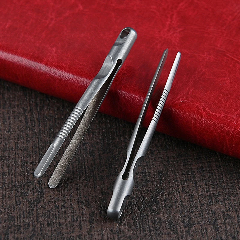 Mini TC4 Titanium Alloy Tweezers – EDC Camping Clip Tool Titanium EDC Tweezers Axl