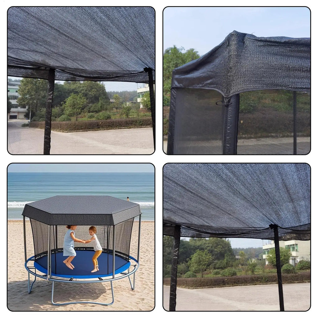 Foldable Trampoline Shade Canopy – UV Sun Protection Cover Trampoline Shade Cover Axl