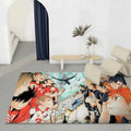 Haikyuu Anime Flannel Floor Mat – Non-Slip Soft Indoor Rug Anime Floor Rug Axl White3 100x160cm
