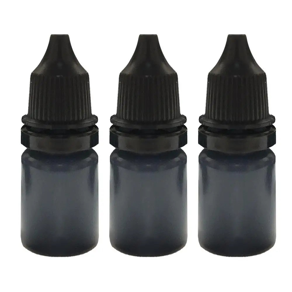 Privacy Stamp Refill Ink Set – Quick-Dry Black Ink 3×10ml Stamp Refill Ink Axl 1 set