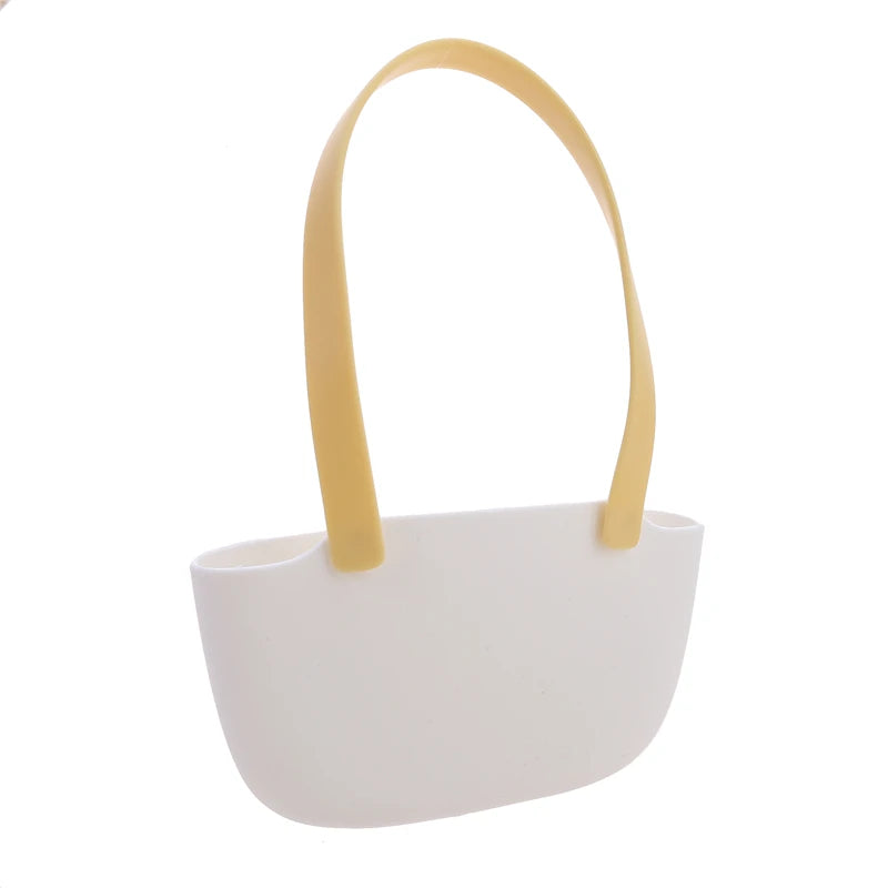 Kitchen Sink Hanging Drain Basket – Sponge & Soap Holder Sink Organizer Basket Axl White yellow