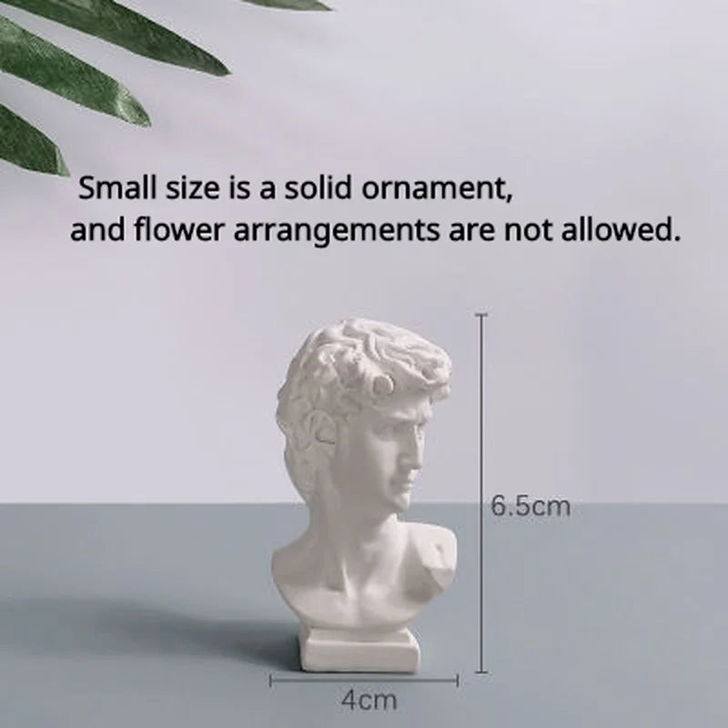 Nordic David Resin Vase – Flower Pot & Makeup Brush Holder Decorative Resin Vase Axl WYY0007-S 6.5cm