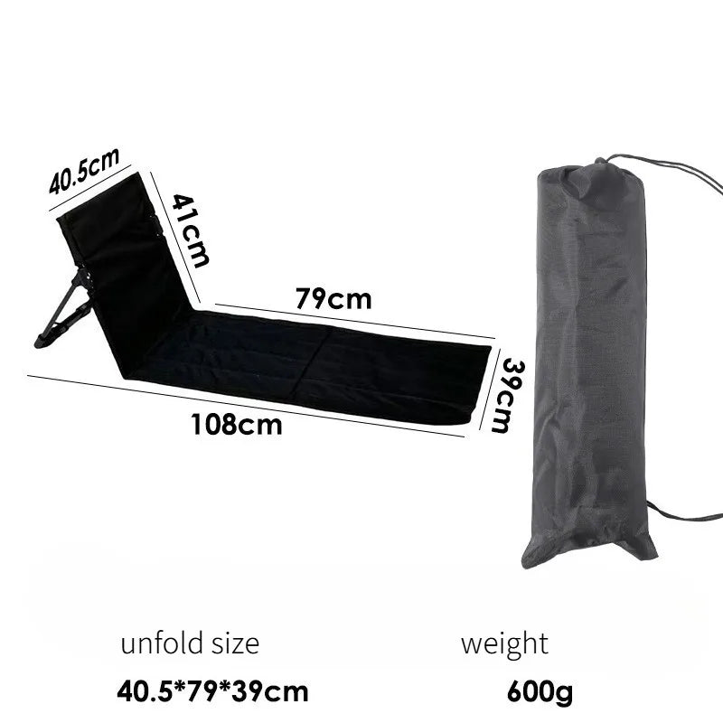 Foldable Camping Floor Chair with Backrest – Garden & Picnic Foldable Outdoor Chair Axl