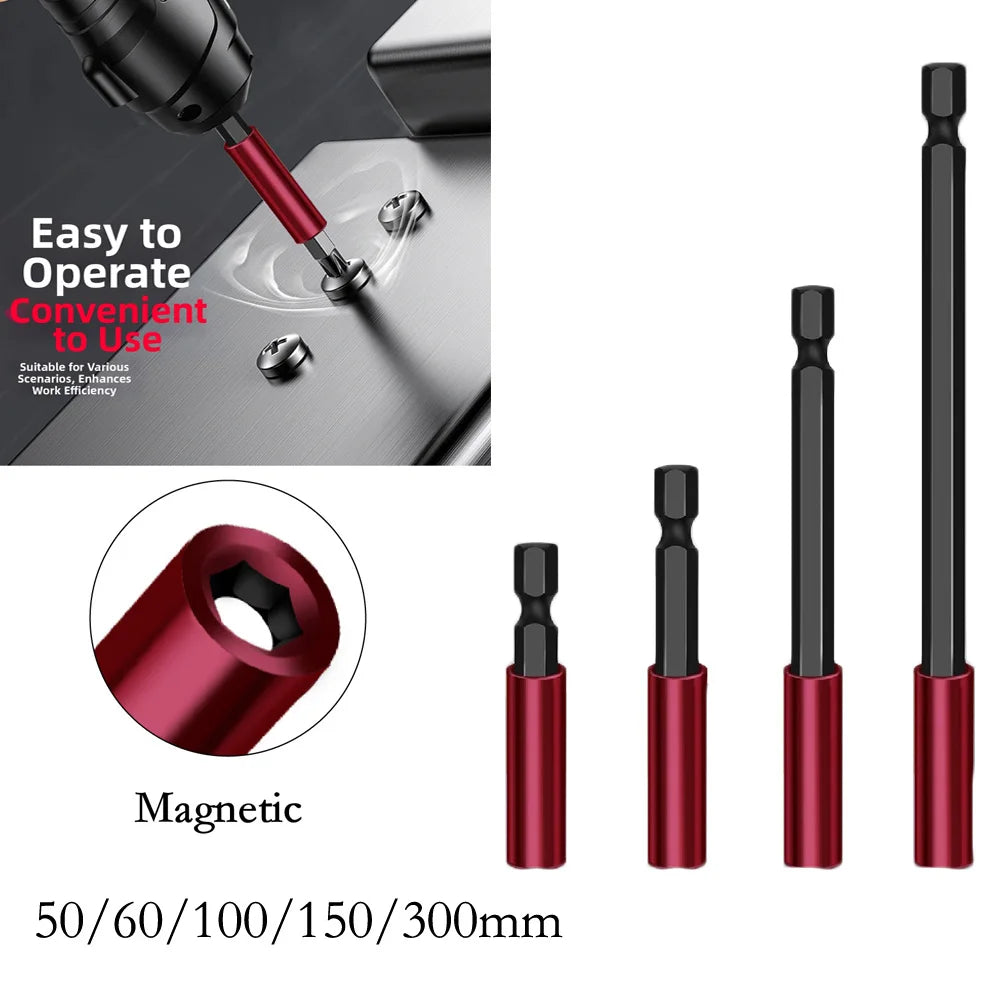 1/4" Hex Shank Screwdriver Bit Extension Bar Set – 3 or 5 Pcs Bit Extension Bar Axl