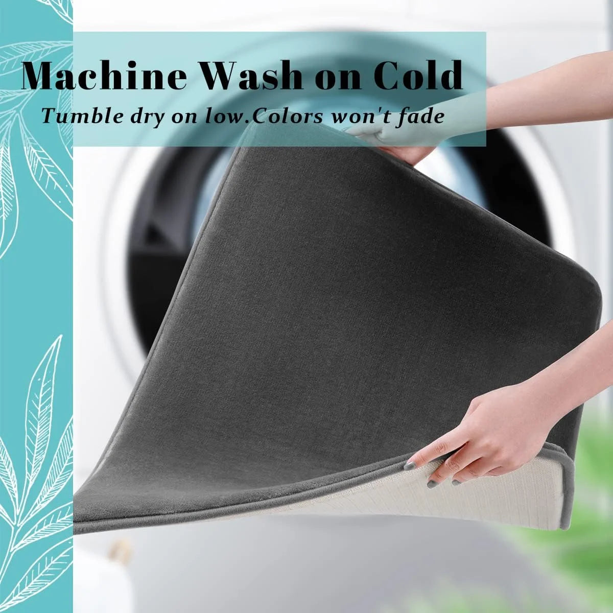 Super Absorbent Anti-Slip Coral Velvet Bath Mat & Door Mat Bath Mat Axl