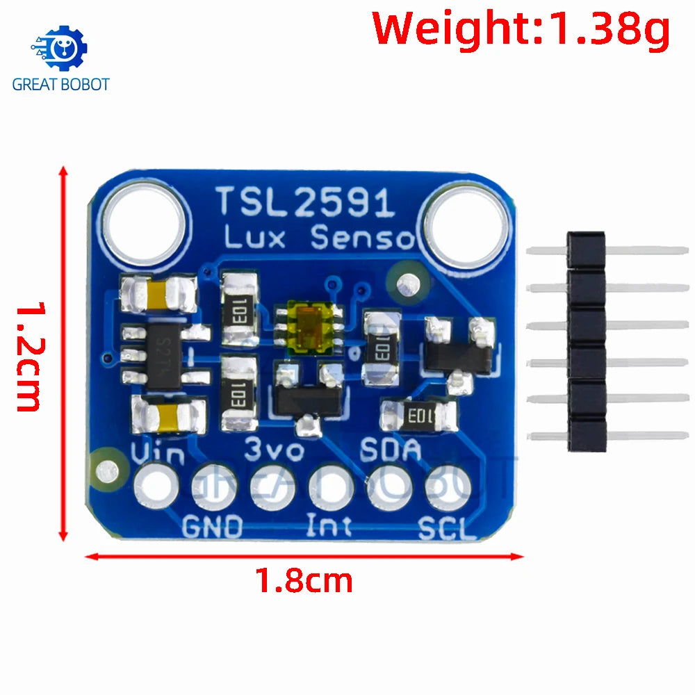 TSL2591 I2C Light Sensor Breakout Module – High Dynamic Range Light Sensor Module Axl