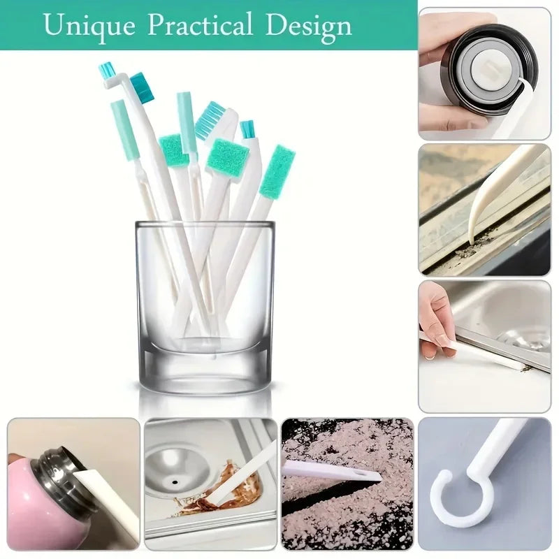 Crevice Gap Cleaning Brush Set – Corner & Detail Scrub Tool Cleaning Brush Set Axl