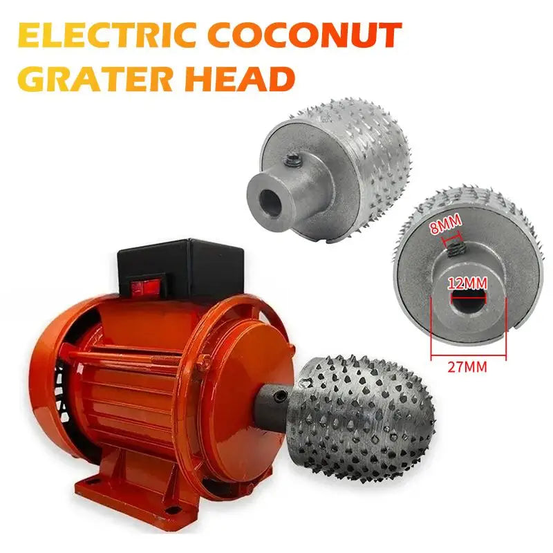 12mm Electric Coconut Grater Head Blade – Heavy Duty Stainless Coconut Grater Blade Axl