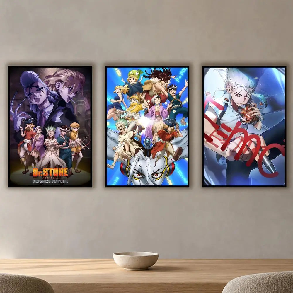 Dr. Stone Anime Waterproof PVC Wall Stickers – Poster Décor Anime Wall Sticker Axl