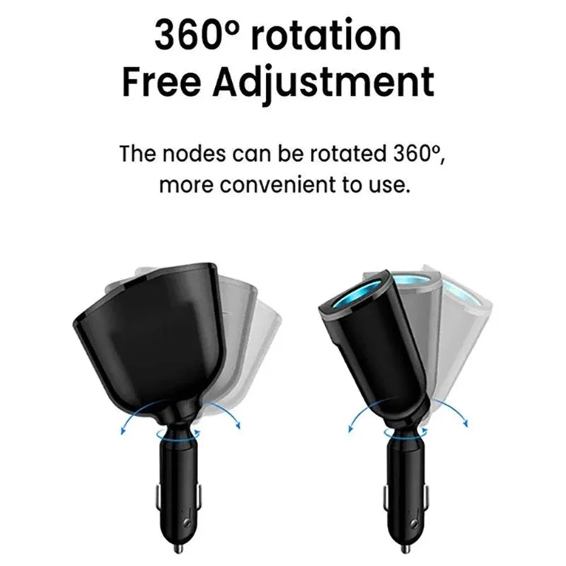 Dual-Port Car Charger PD 20W + QC 3.0 with Digital Display Car Charger Adapter Axl