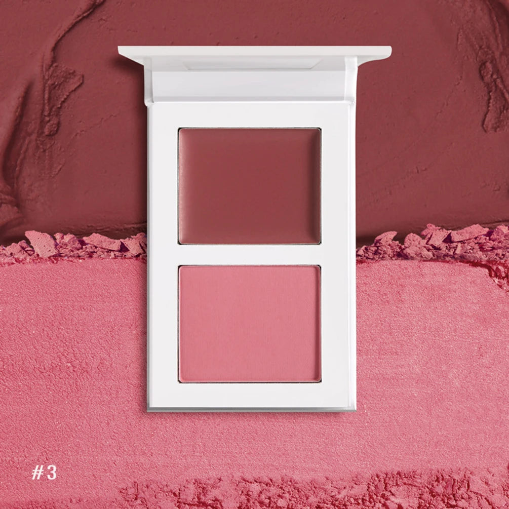 Dual Color Creamy Blush – Matte Vegan Private Label Blusher Cream Blush Axl 03 5pcs with logo