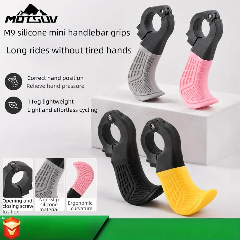Silicone Mini Bar Ends – Anti-Slip Lock-On Bicycle Grips Bicycle Bar Ends Axl