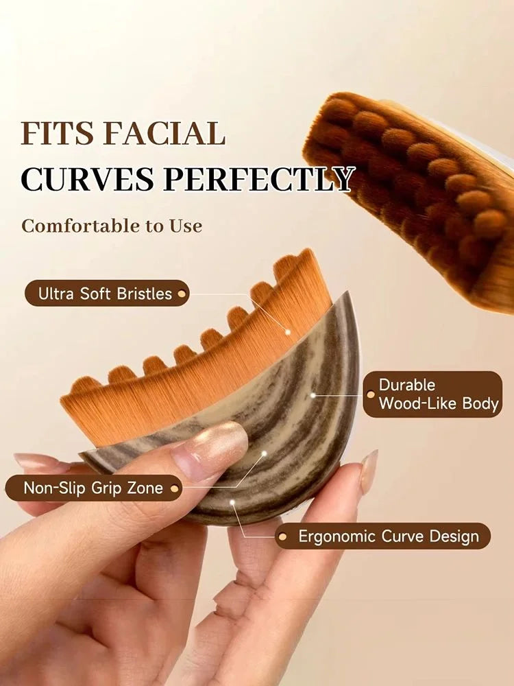 Facial Contour Brush – Soft Bristle Face Sculpting Massager Face Sculpting Brush Axl