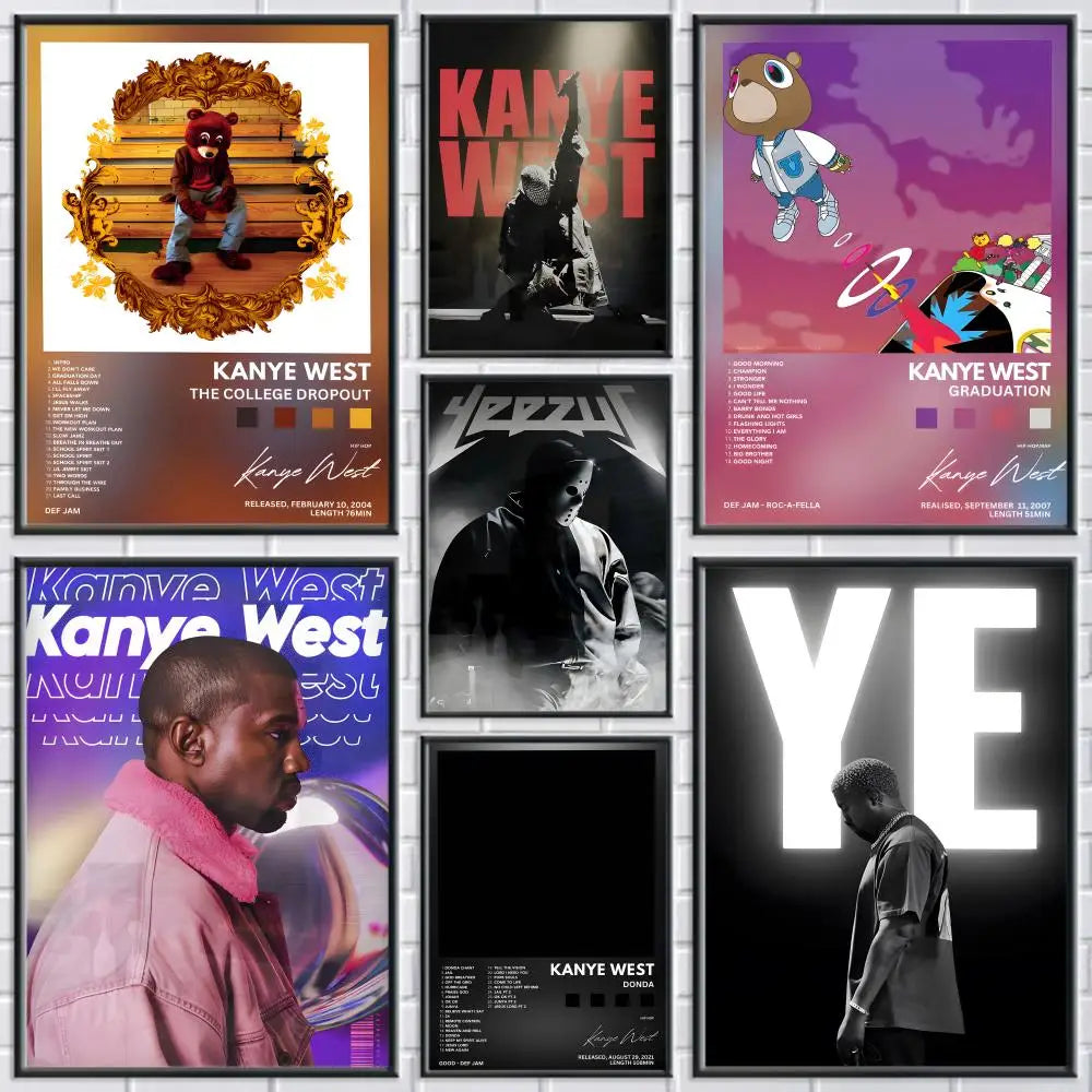 Kanye West Canvas Wall Art – Frameless HD Print Poster Canvas Wall Art Axl