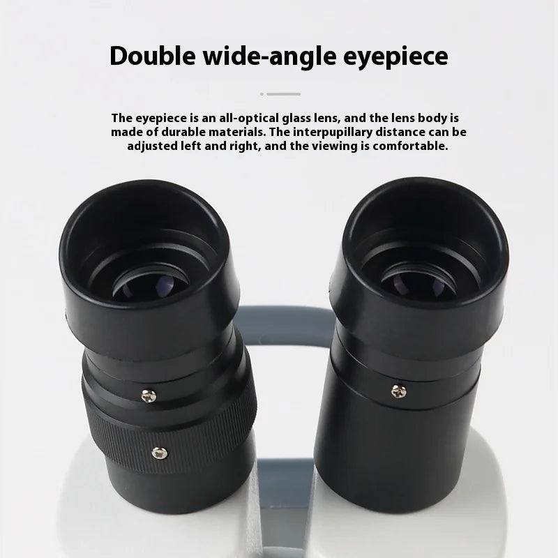 Stereoscopic Microscope 10X 20X 40X Oblique LED Light Stereoscopic Microscope Axl