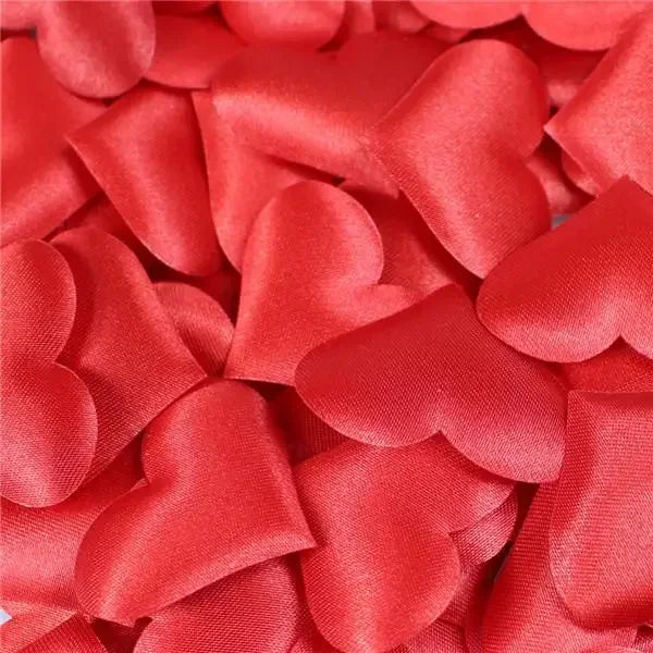 Heart Silk Petal Confetti 100/200 Pcs – Wedding & Party Decor Party Confetti Decor Axl 100pcs red
