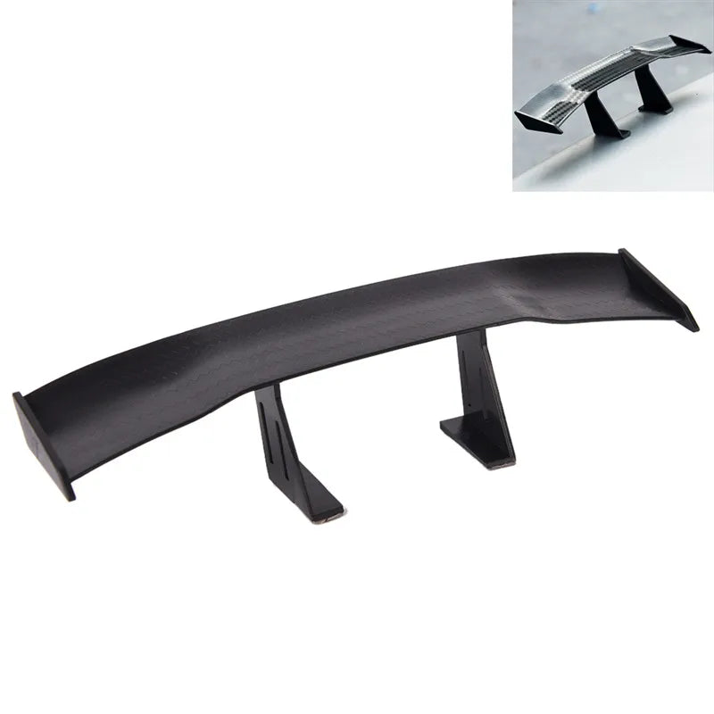 Mini Car Rear Spoiler Wing – Carbon Fiber Look ABS Decoration Car Spoiler Wing Axl 1PC