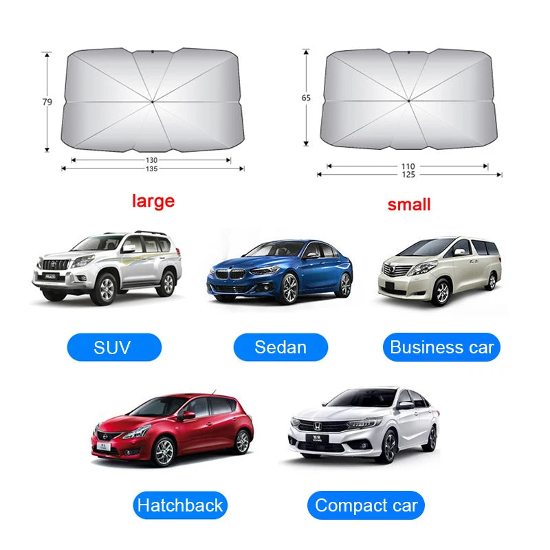 Car Windshield Sunshade Umbrella – UV & Heat Block Car Windshield Sunshade Axl
