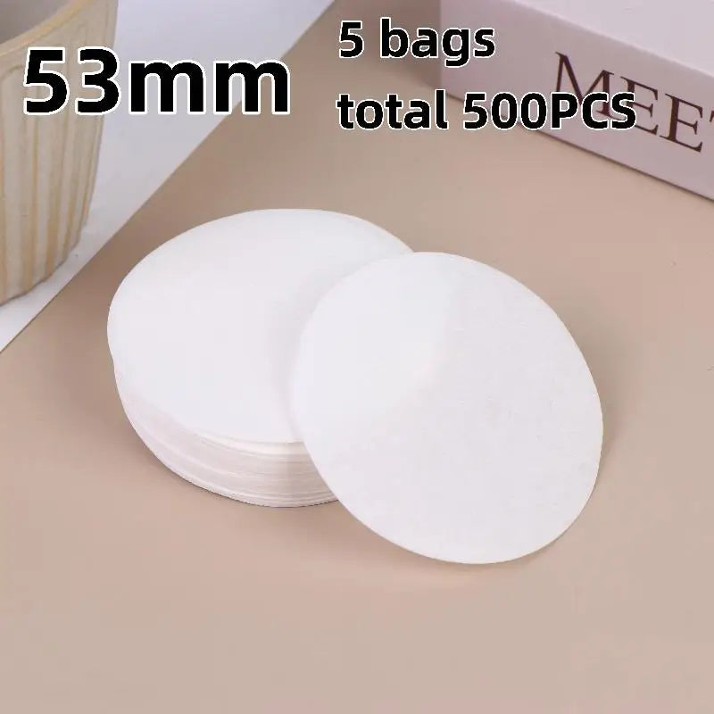 Unbleached Espresso Paper Puck Filters 51–58mm | 100/500 Pack Espresso Paper Filter Axl 53mm 500pcs