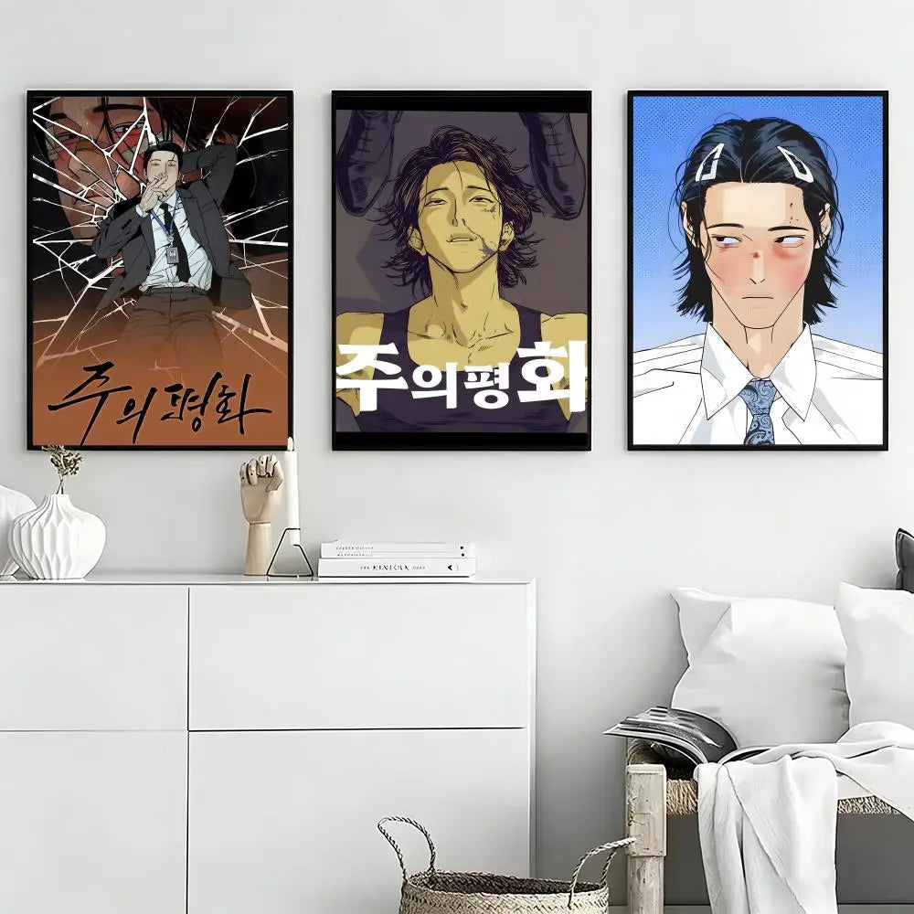 Webtoon Master-Peace Wall Poster – Self-Adhesive Waterproof Sticker Wall Art Poster Axl