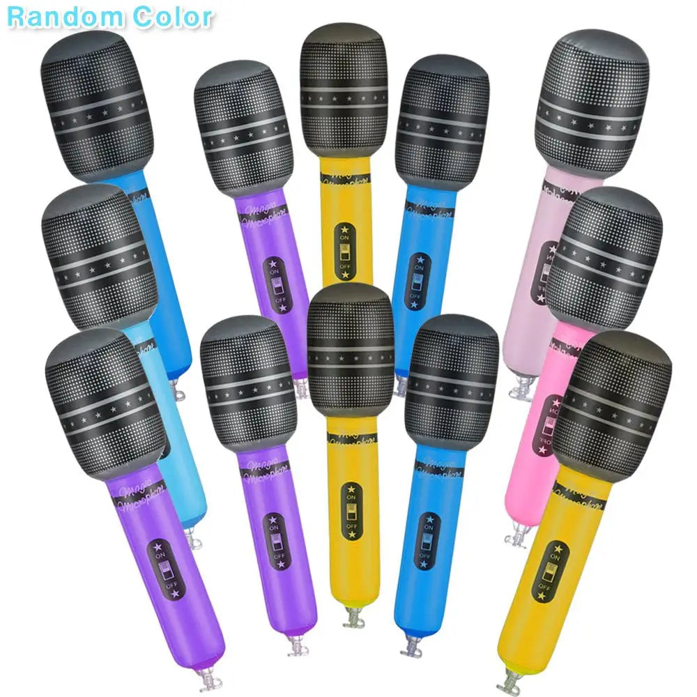 12-Pack Inflatable Microphone Props – Party & Stage Toys Inflatable Party Props Axl