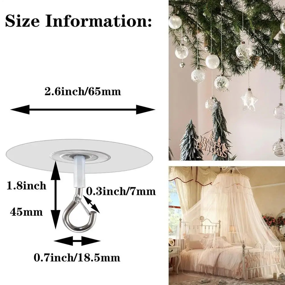 Adhesive Ceiling Hooks – No-Drill Hook for Plants & Lights Adhesive Ceiling Hook Axl As show