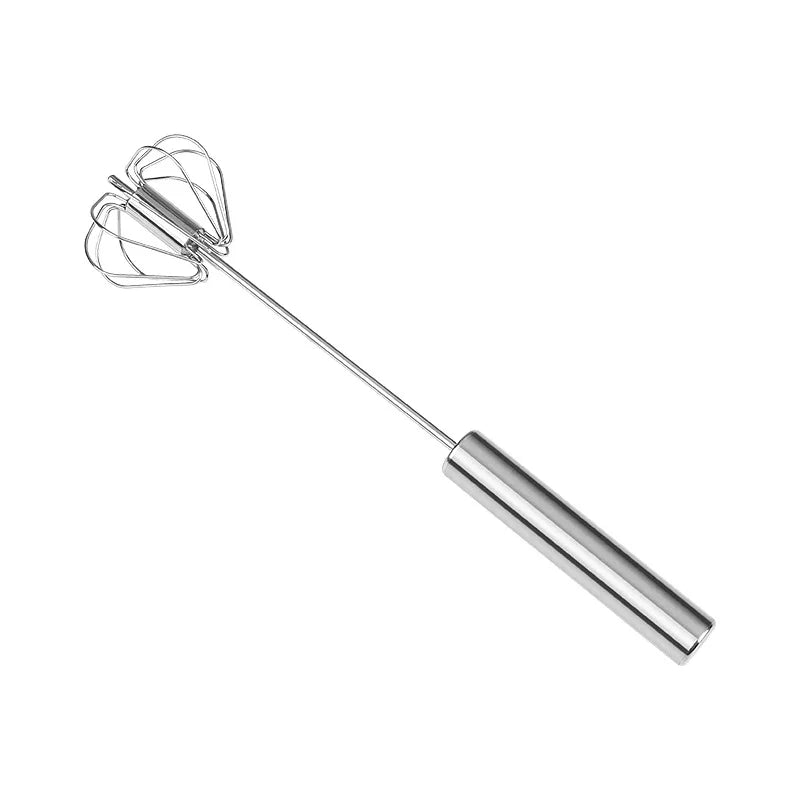 Stainless Steel Manual Egg Beater – Rotary Whisk for Baking Manual Egg Beater Axl 10Inch
