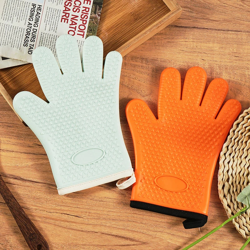 Silicone Oven Gloves – Heat Resistant Non-Slip Kitchen Mitts Silicone Oven Mitts Axl